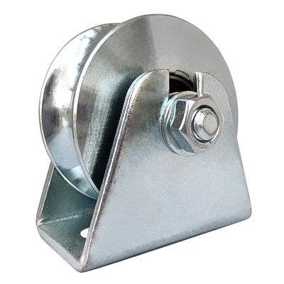 کابینت قابل تنظیم درب کشویی چرخ درب گالوانیزه U شیار دو بلبرینگ فولاد ISO