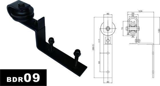 11 Ft 10 Ft اتصال دوبار درب سخت افزار برای کابینت آویزان سیستم مسیر درب 3 متر