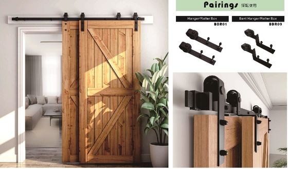 11 Ft 10 Ft اتصال دوبار درب سخت افزار برای کابینت آویزان سیستم مسیر درب 3 متر