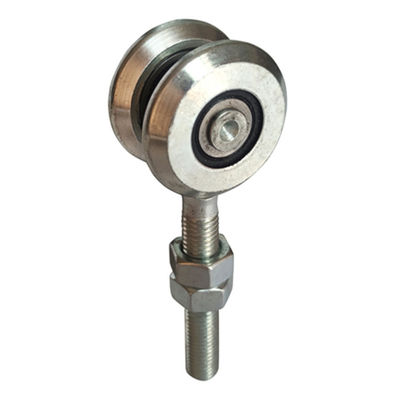 2 چرخ M12 100 میلی متر کشویی آویزان درب گاراژ غلتک قرقره مسیر چرخ