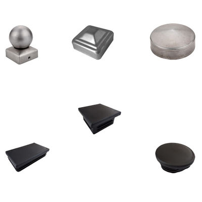 4.5 اینچ X 4.5 اینچ 7x7 8x8 4x4 درپوش فولادی مربع ستون ستون پلاستیکی