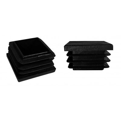 4×4 اینچ 2 اینچ. X 2 اینچ. کلاهک میله نرده آلومینیومی مربع پلاستیکی مشکی 4 اینچ 2 اینچ