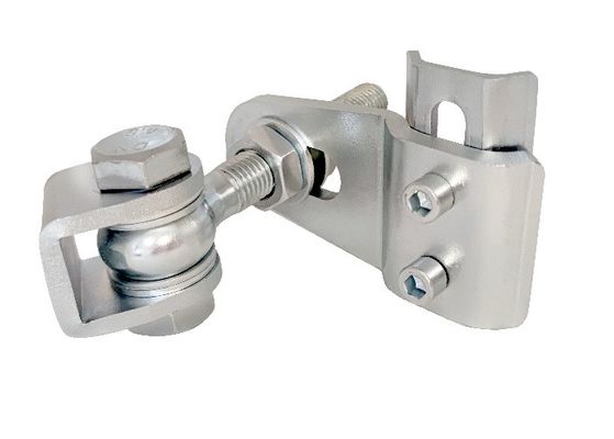 M16 لولای فولادی روی سفید 4 بعدی جوش قابل تنظیم دو جهت روی لولا برای درب چرخشی