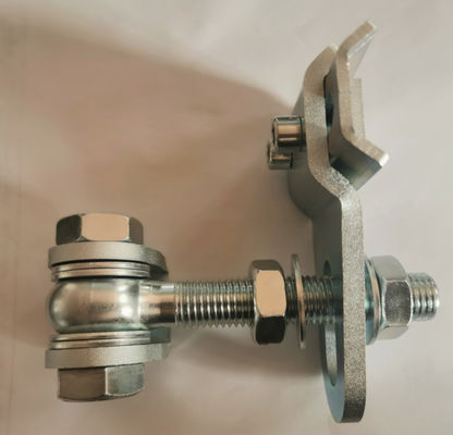 M16 لولای فولادی روی سفید 4 بعدی جوش قابل تنظیم دو جهت روی لولا برای درب چرخشی