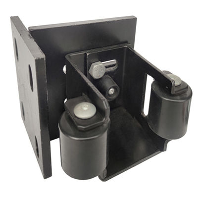 کیت براکت دروازه کشویی Swing Gate Catchers Sliding Gate Bracket 55-90mm پوشش پودری مشکی