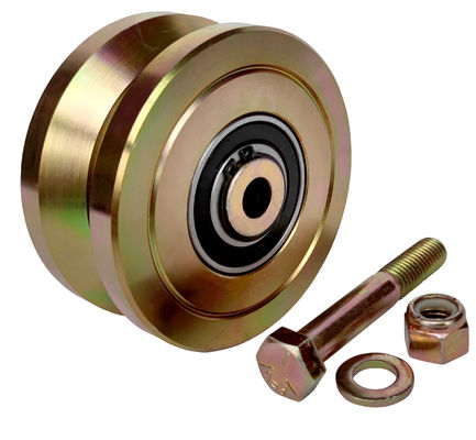 چرخ دروازه ای 3 &quot;4&quot; 6 اینچی V-Groove برای مسیرهای دروازه کشویی پروفیل V فولاد جامد 3000 پوند 5000 پوند