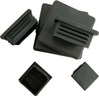 40x75mm 3 اینچ فولادی گالوانیزه ستون پستی درپوش تخت Rhs پلاستیکی فشاری لوله درج