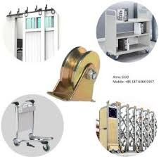 چرخ‌های دروازه‌ای کشویی تاشو چرخ‌های دروازه غلتشی سنگین بلبرینگ طلایی نقره‌ای مشکی