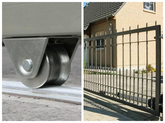 کیت های سخت افزاری قرقره درب یاتاقان آهنی قرقره درب براکت ذوزنقه ای