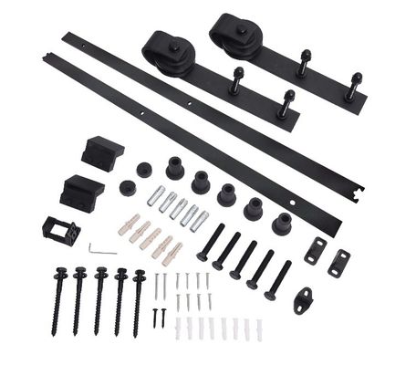 غلتک درب انبار کشویی HANGING DOOR HARDWARE BENT PLATE Barn DOOR Rollers