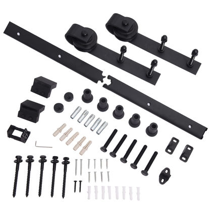 غلتک درب انبار کشویی HANGING DOOR HARDWARE BENT PLATE Barn DOOR Rollers