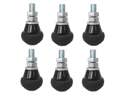 غلطک های راهنمای دروازه کشویی 43x38 میلی متری چرخ های لاستیکی دروازه کشویی نایلونی 6''X 2'' 3 اینچ 8 اینچ