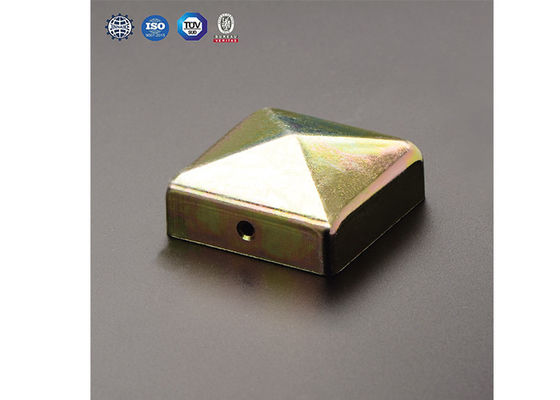 1.5 اینچ 2 1/2 اینچ 1 1/2 اینچ درپوش ستون فلزی مربع 5 X 5 3 X 3 4 X 4 با گردن