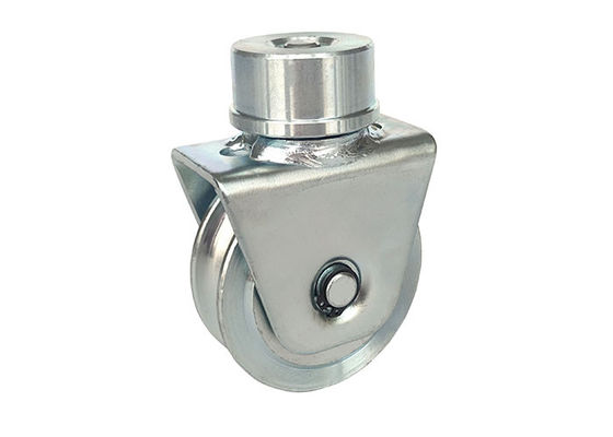 چرخ فولادی غلتکی دروازه کشویی 1320Lbs نوع U شیار v و مسیر 360 درجه 60mm 80mm