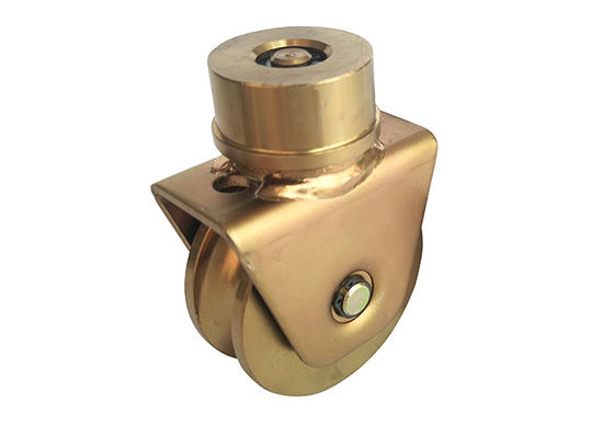 چرخ فولادی غلتکی دروازه کشویی 1320Lbs نوع U شیار v و مسیر 360 درجه 60mm 80mm