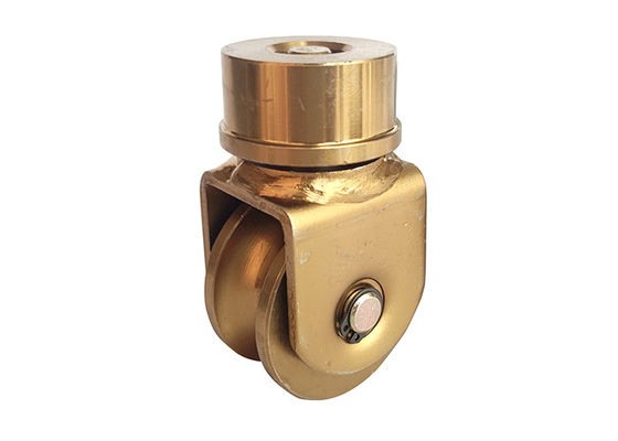 چرخ فولادی غلتکی دروازه کشویی 1320Lbs نوع U شیار v و مسیر 360 درجه 60mm 80mm