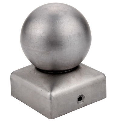 کلاهک نرده گلوله ای چوبی کروی استیل گالوانیزه 100 x 100 10cm x 10cm