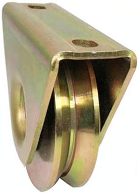 V Groove 3in Heavy Duty Gate Wheels Sliding with Plate Casters