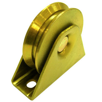 Q235 Y Groove دروازه کشویی چرخ نقره روکش روی
