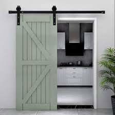 کیت غلتکی مسیر سخت افزاری تک درب انباری طرح کلاسیک مشکی مات
